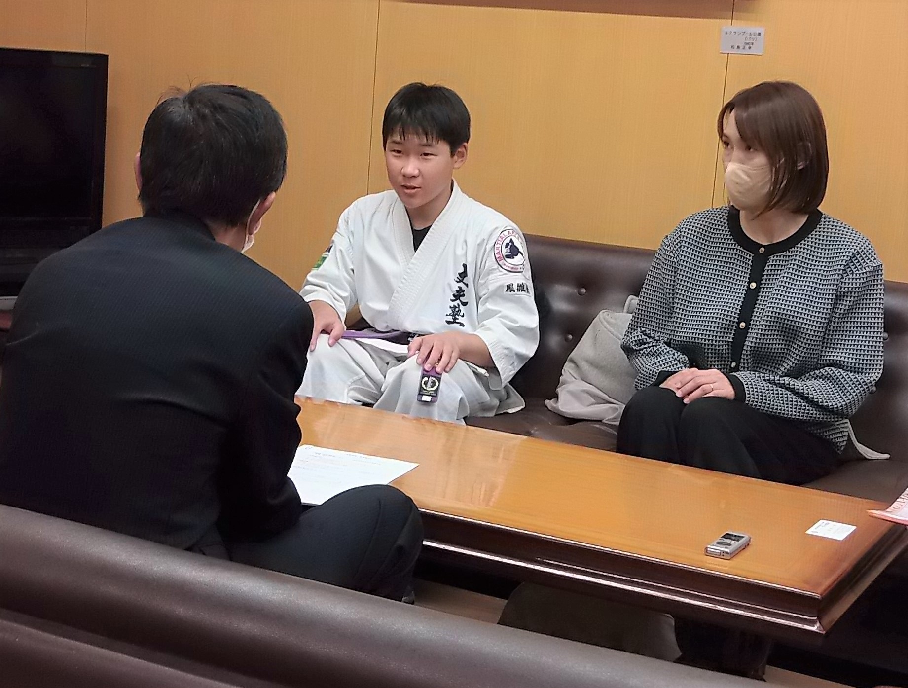 表敬訪問の様子