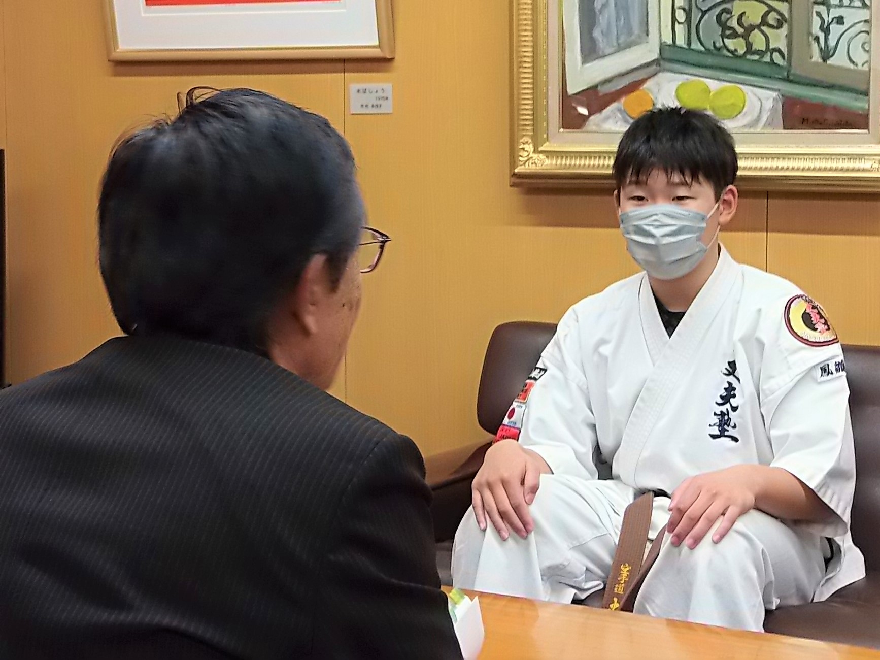 表敬訪問の様子