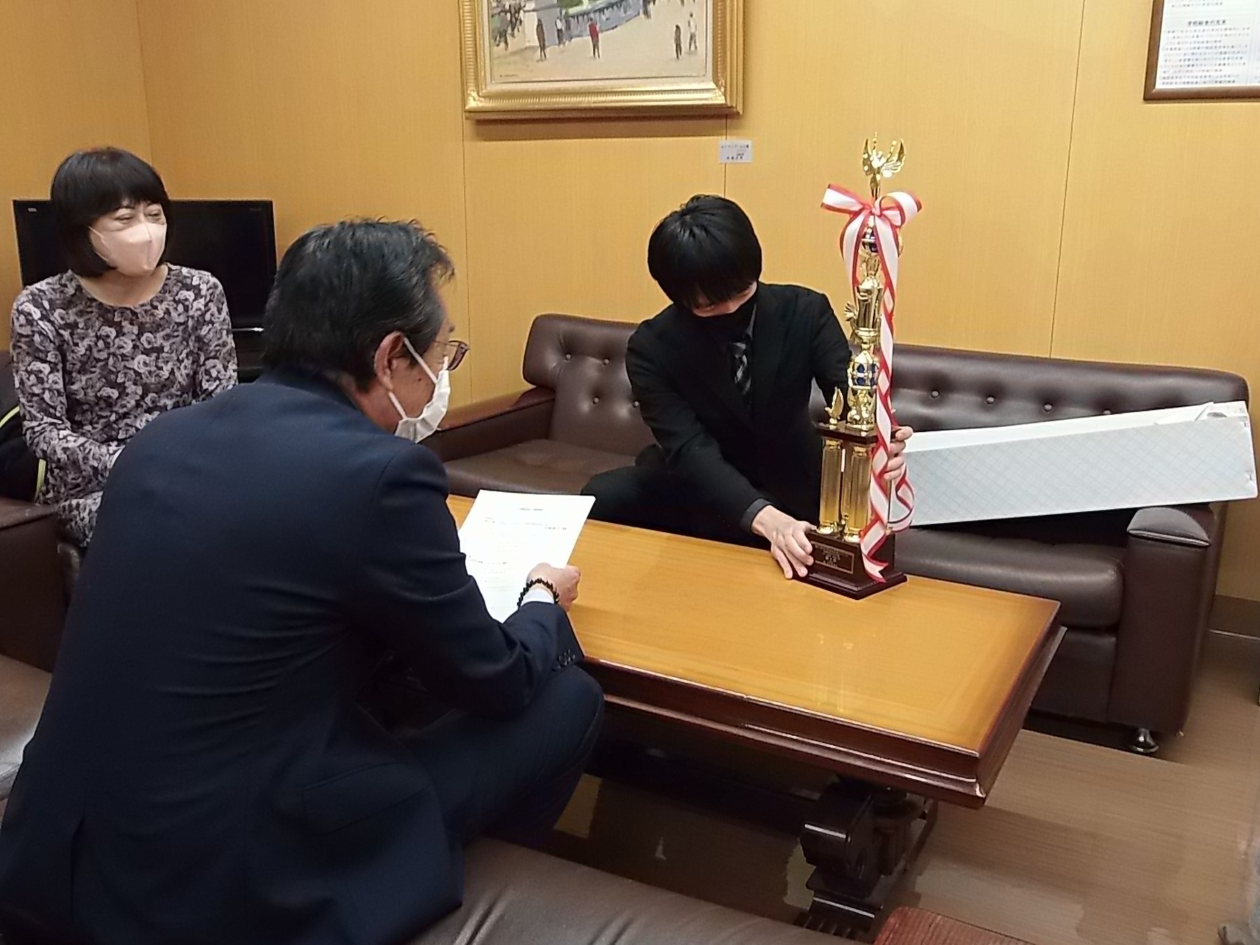 表敬訪問の様子