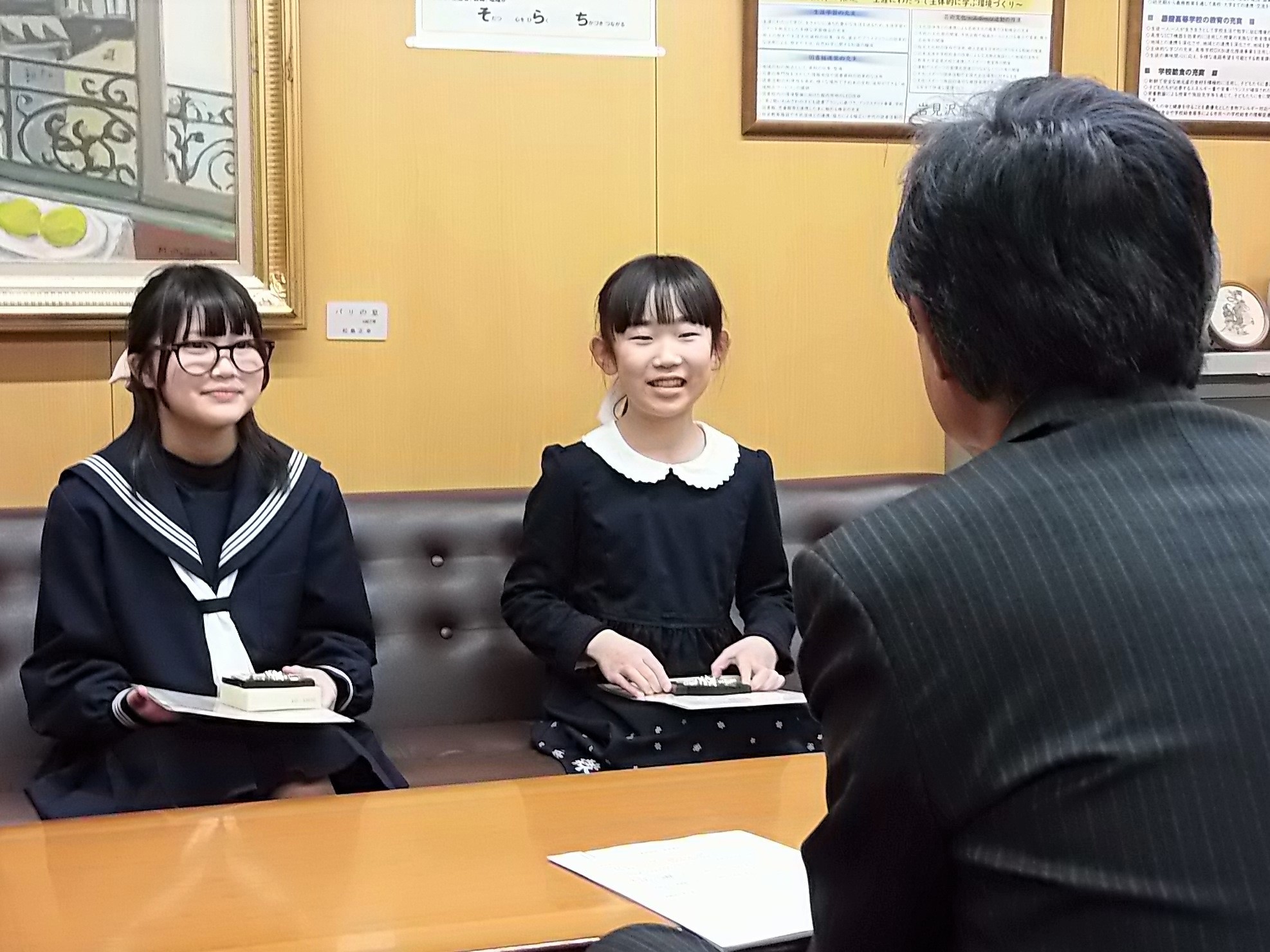 表敬訪問の様子