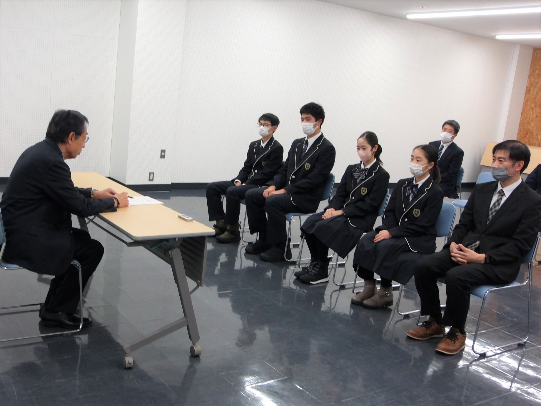 表敬訪問の様子