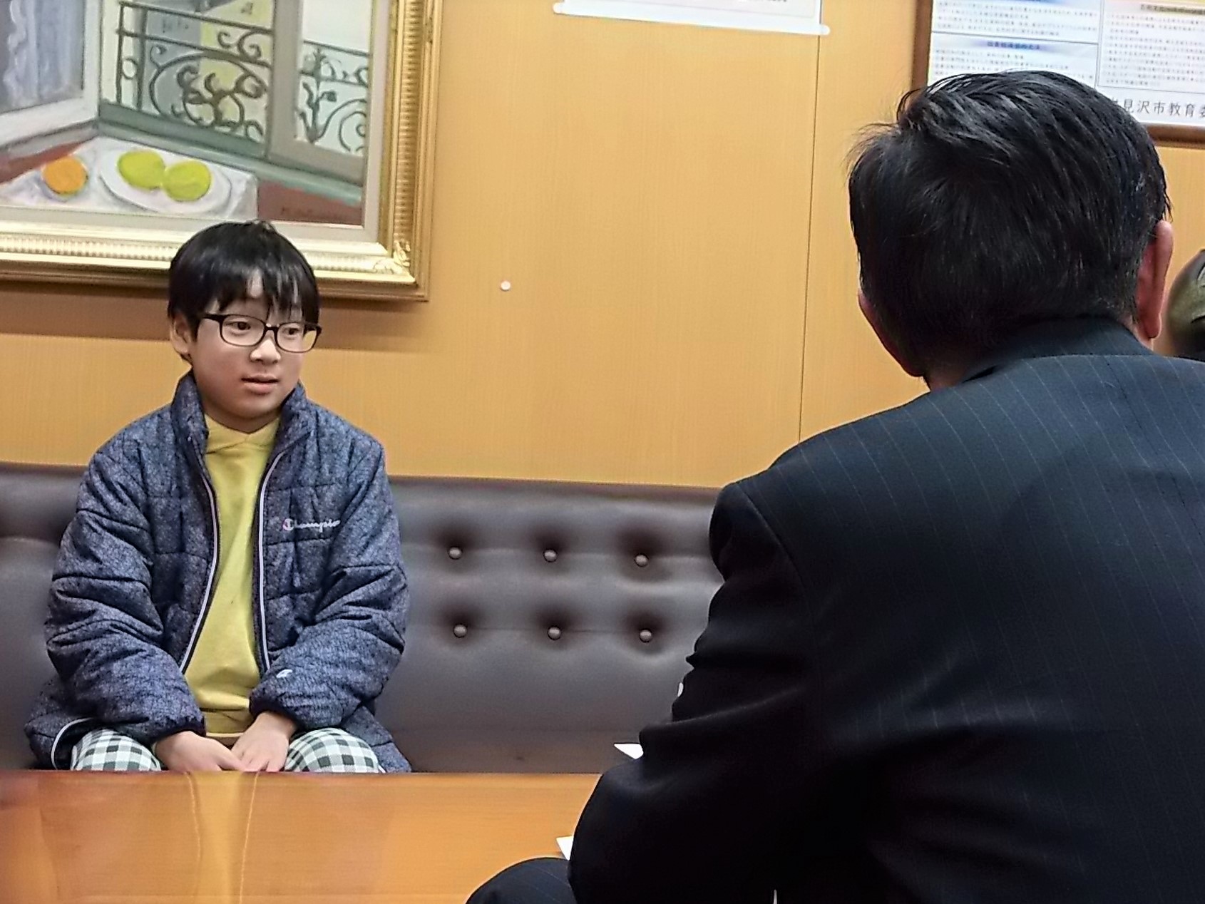 表敬訪問の様子