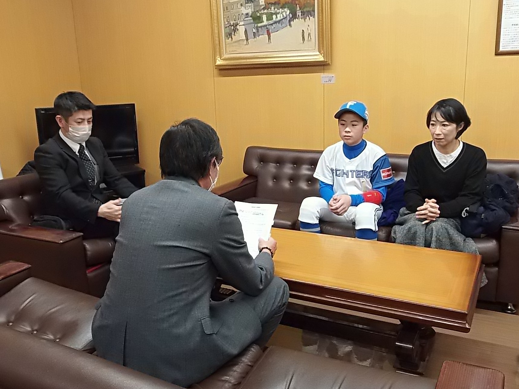 表敬訪問の様子