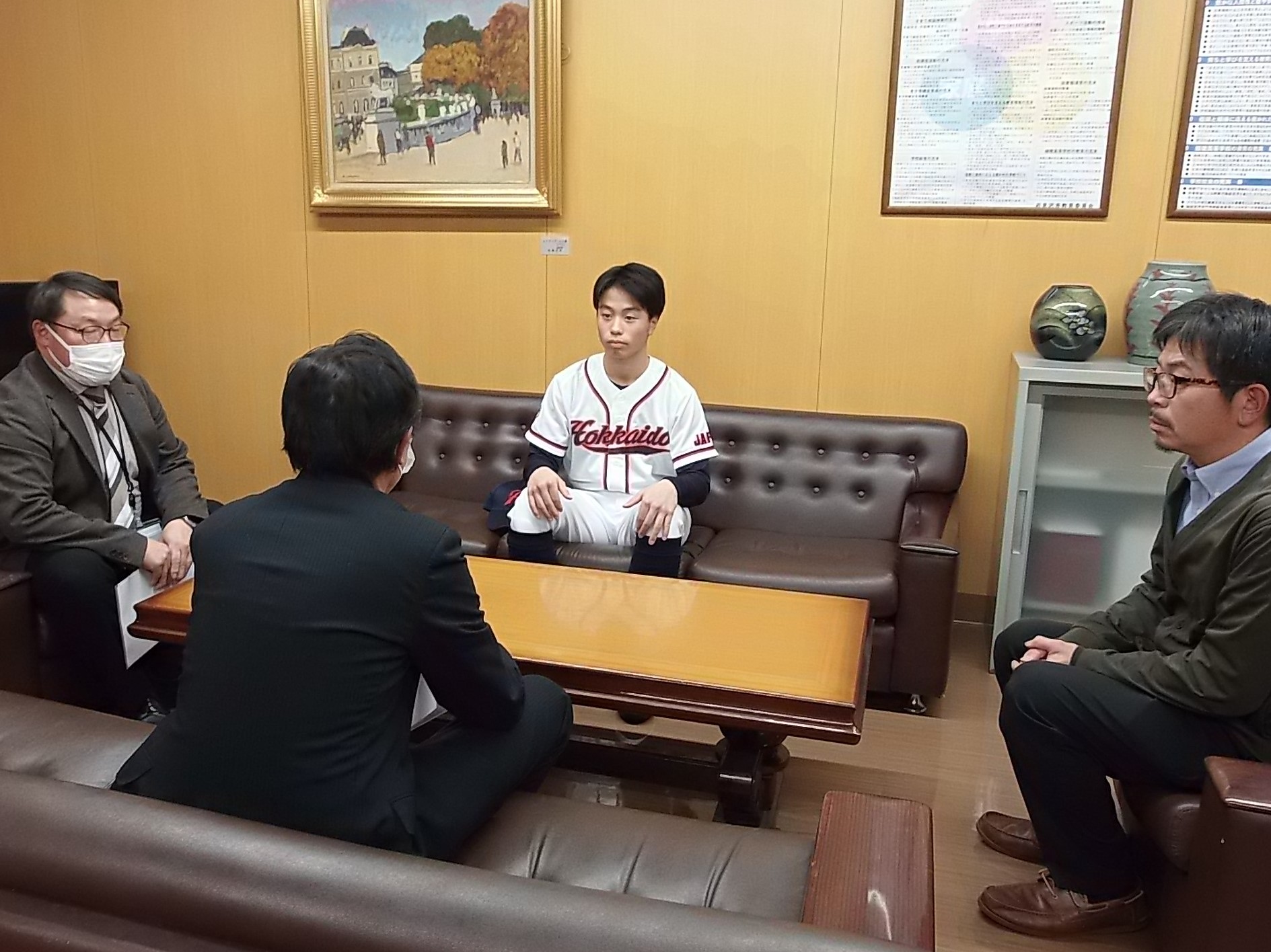 表敬訪問の様子