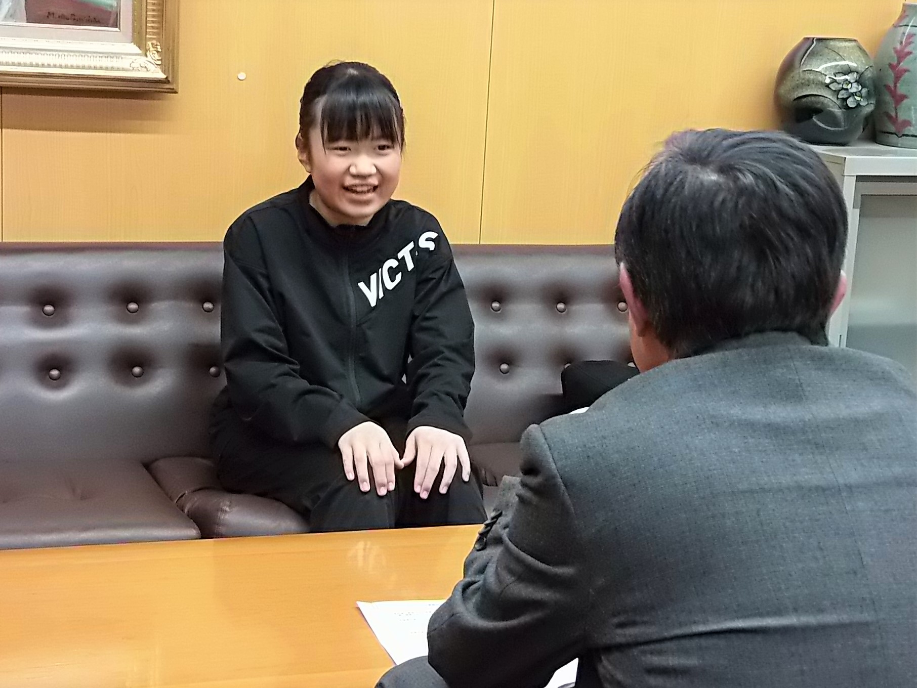 表敬訪問の様子