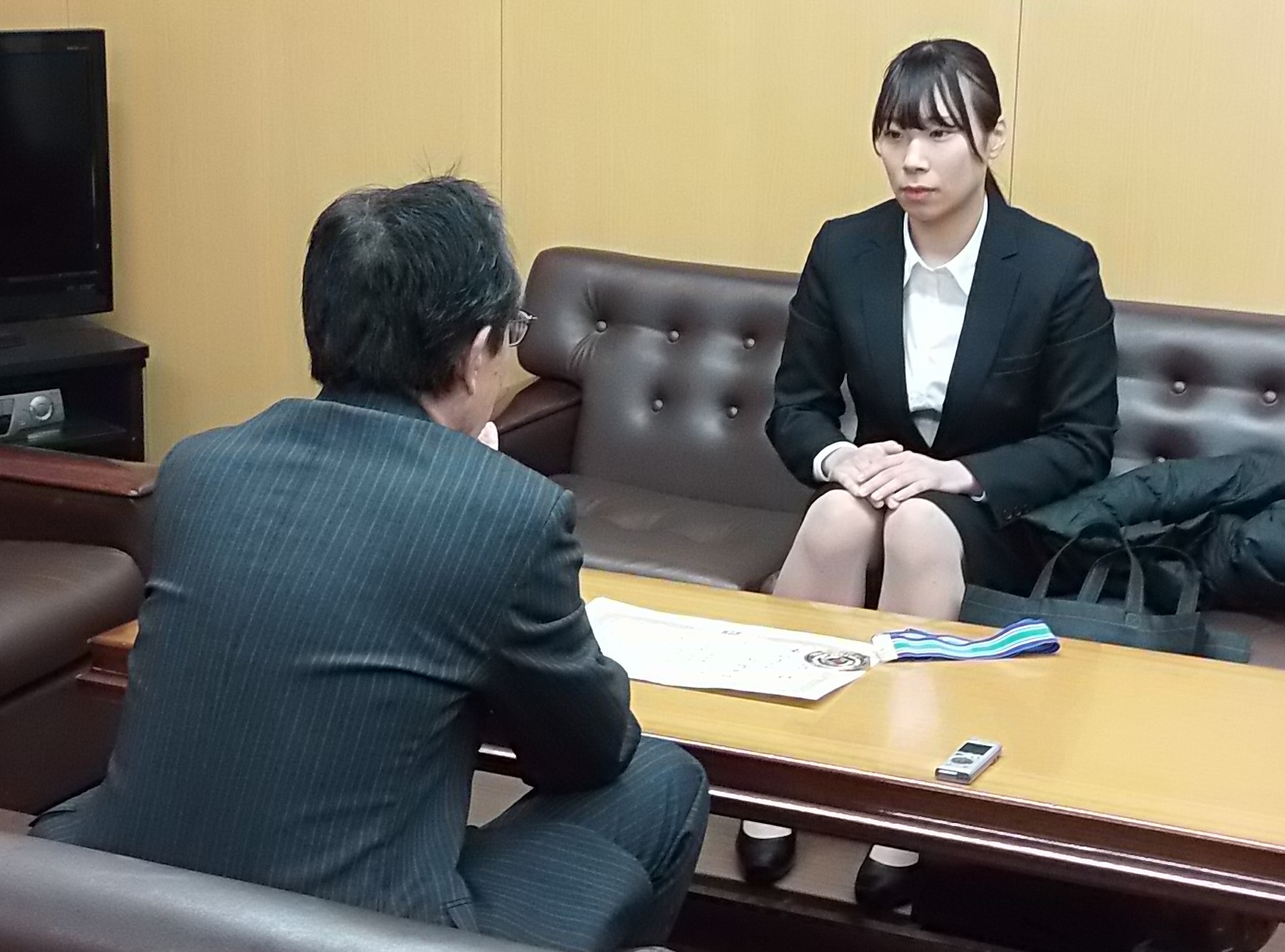 表敬訪問の様子
