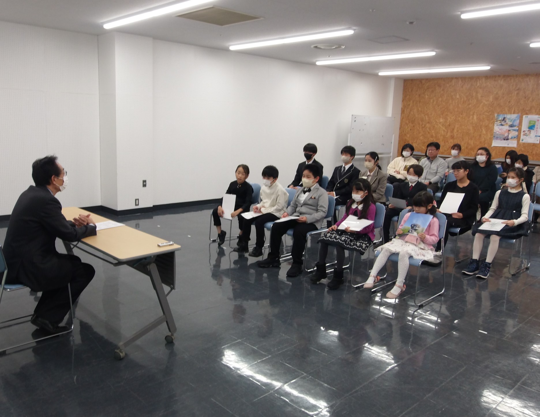表敬訪問の様子