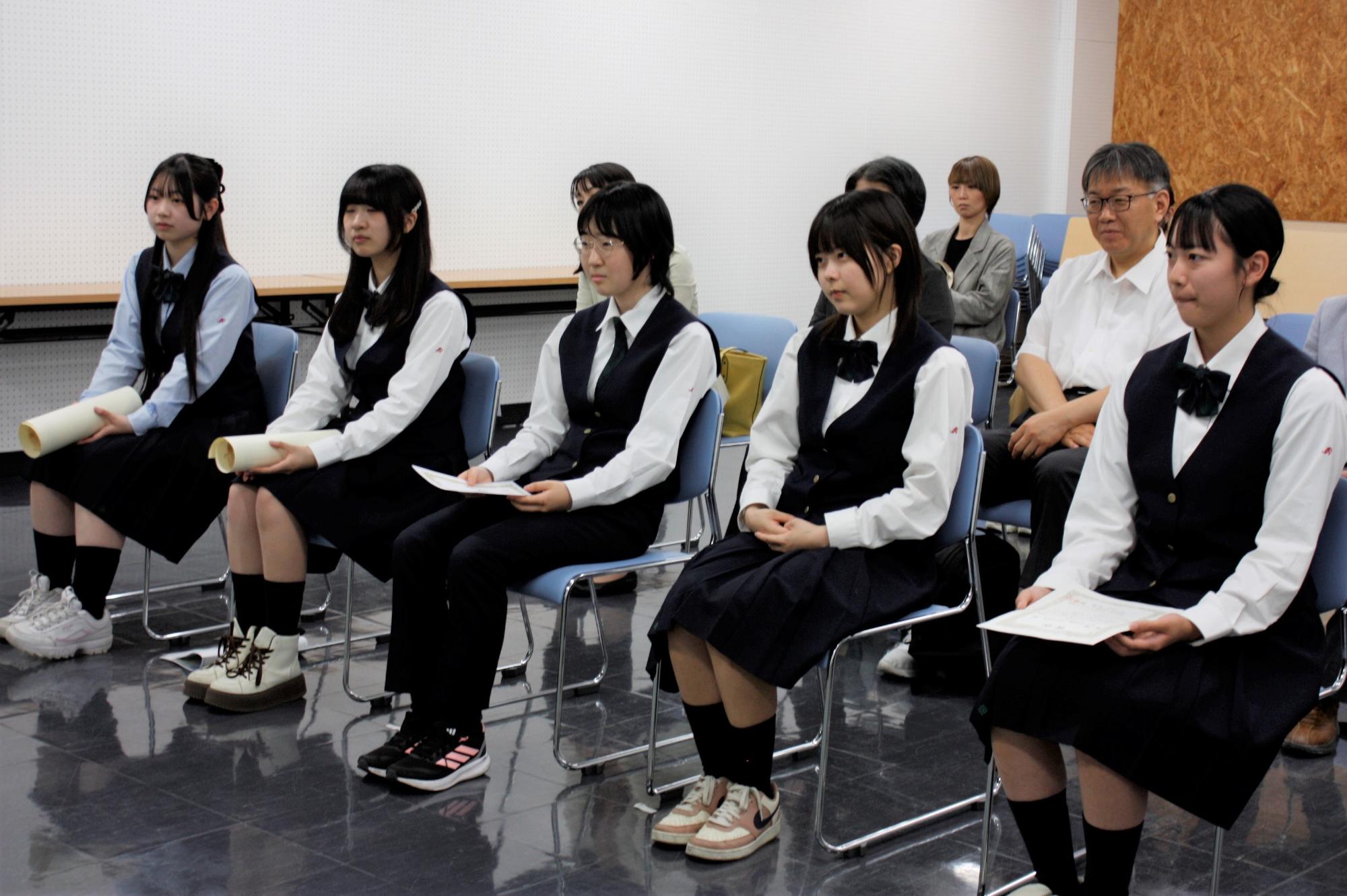 表敬訪問の様子