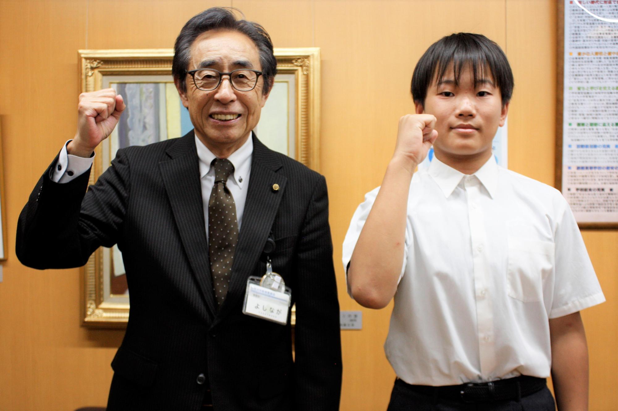 表敬訪問の様子