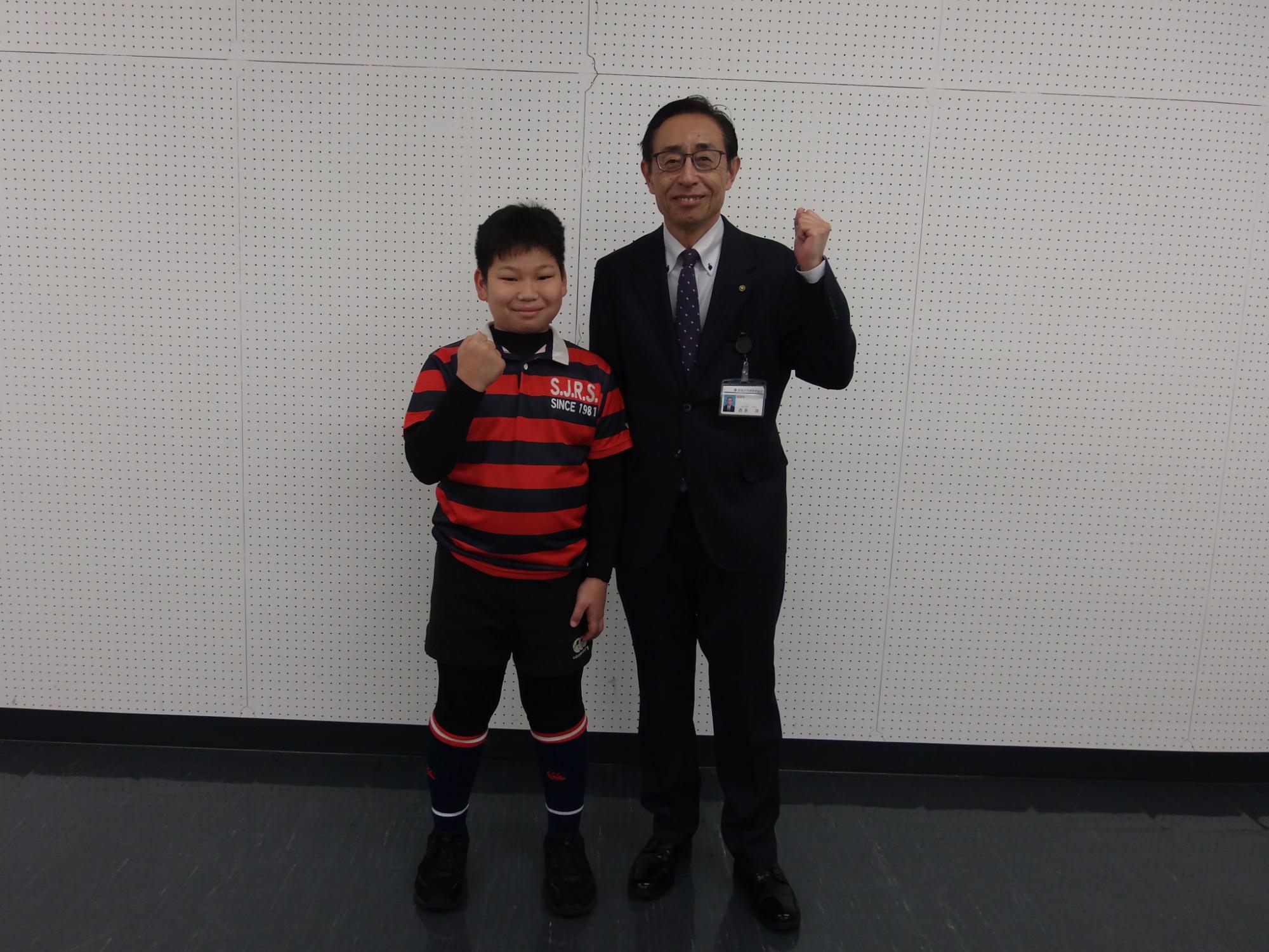 表敬訪問の様子