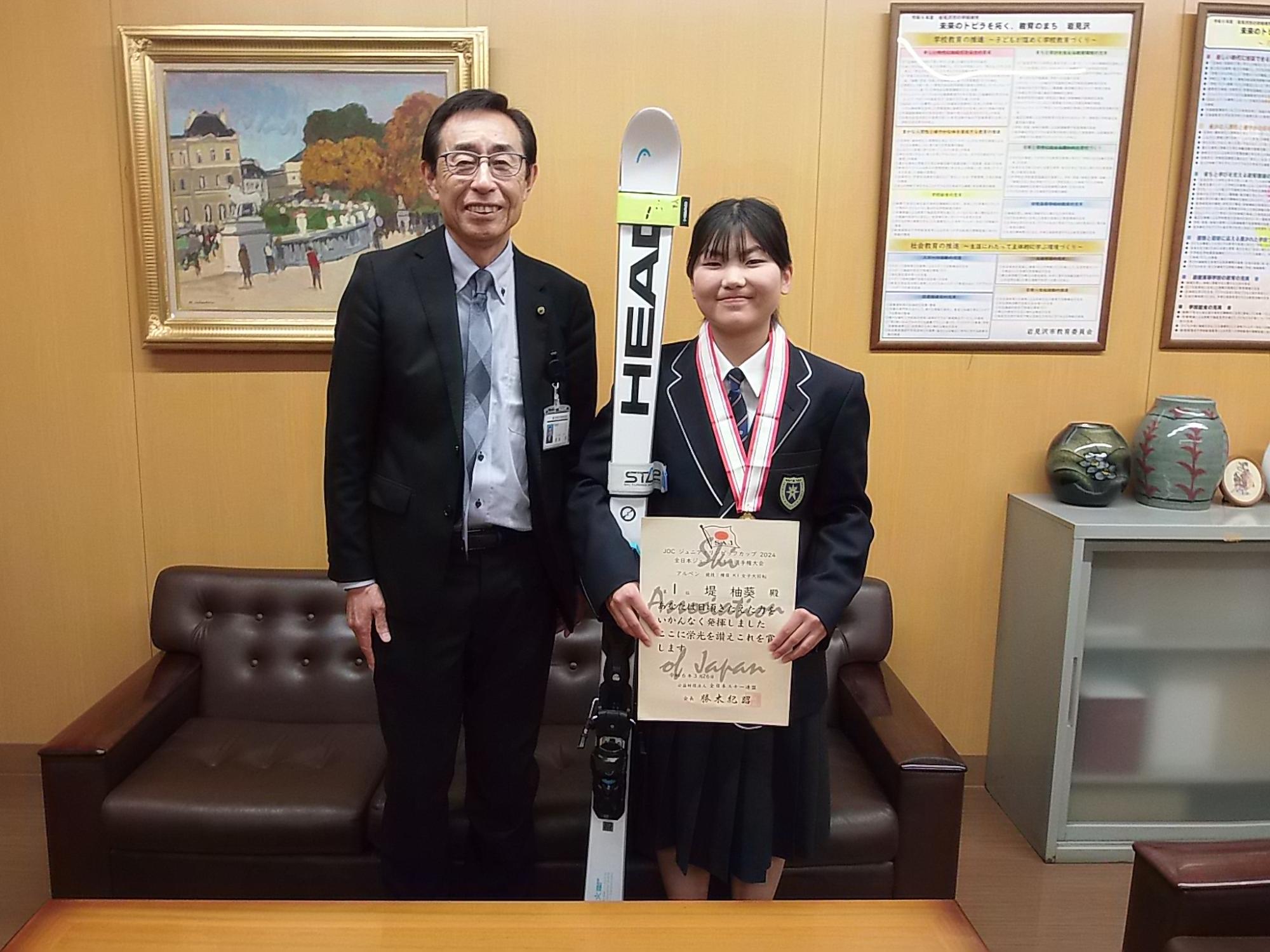 表敬訪問の様子