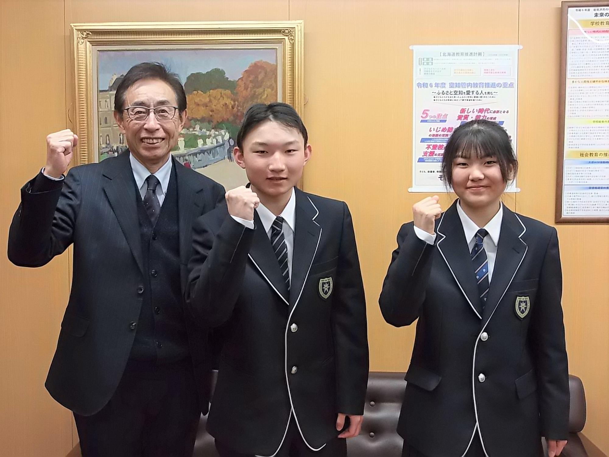 表敬訪問の様子