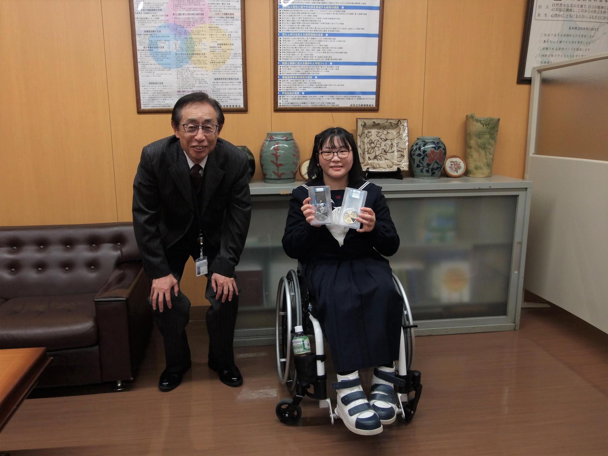 表敬訪問の様子