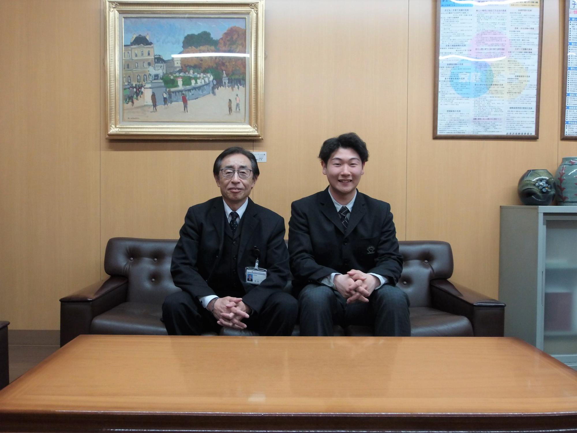 表敬訪問の様子