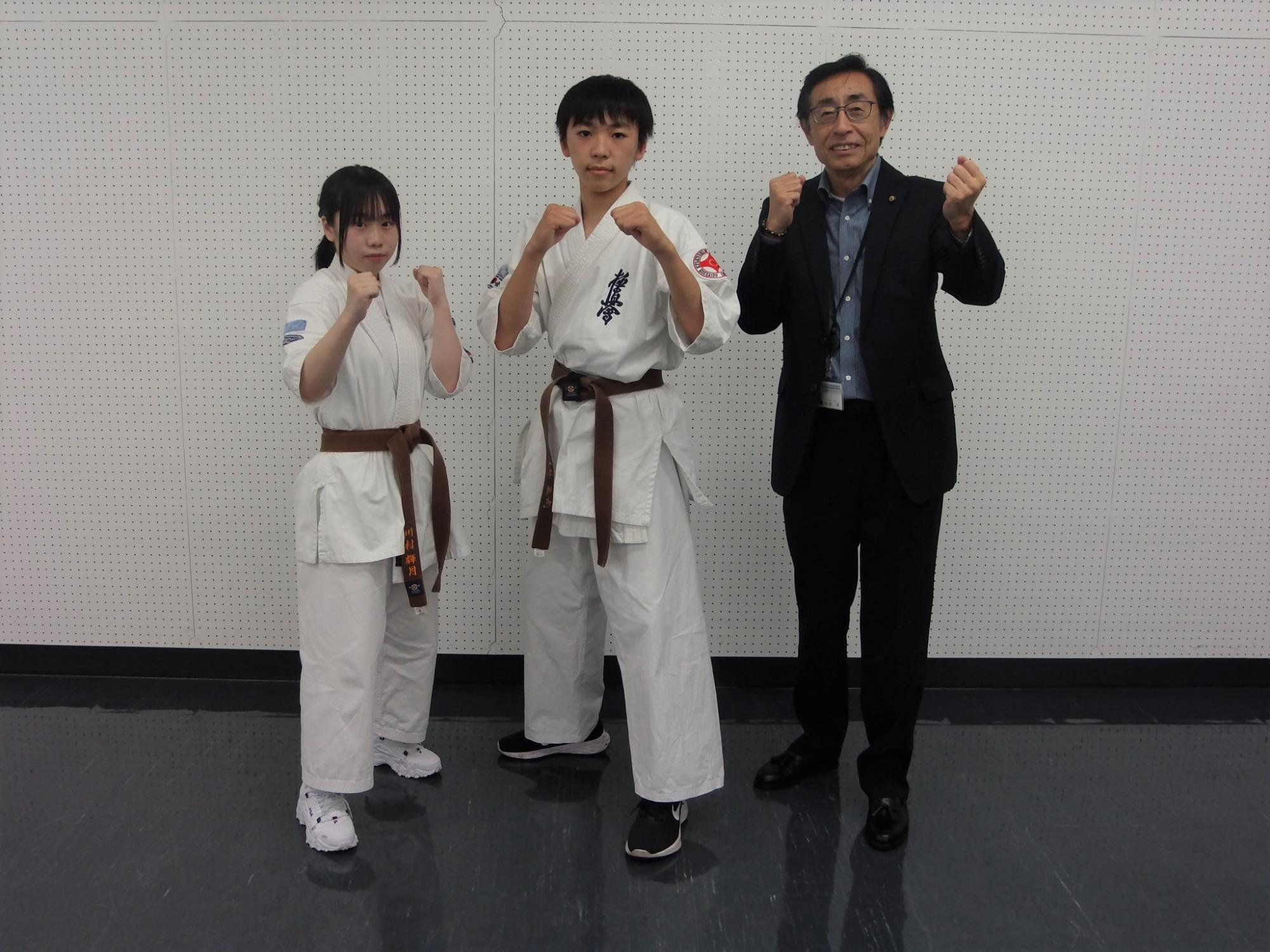表敬訪問の様子