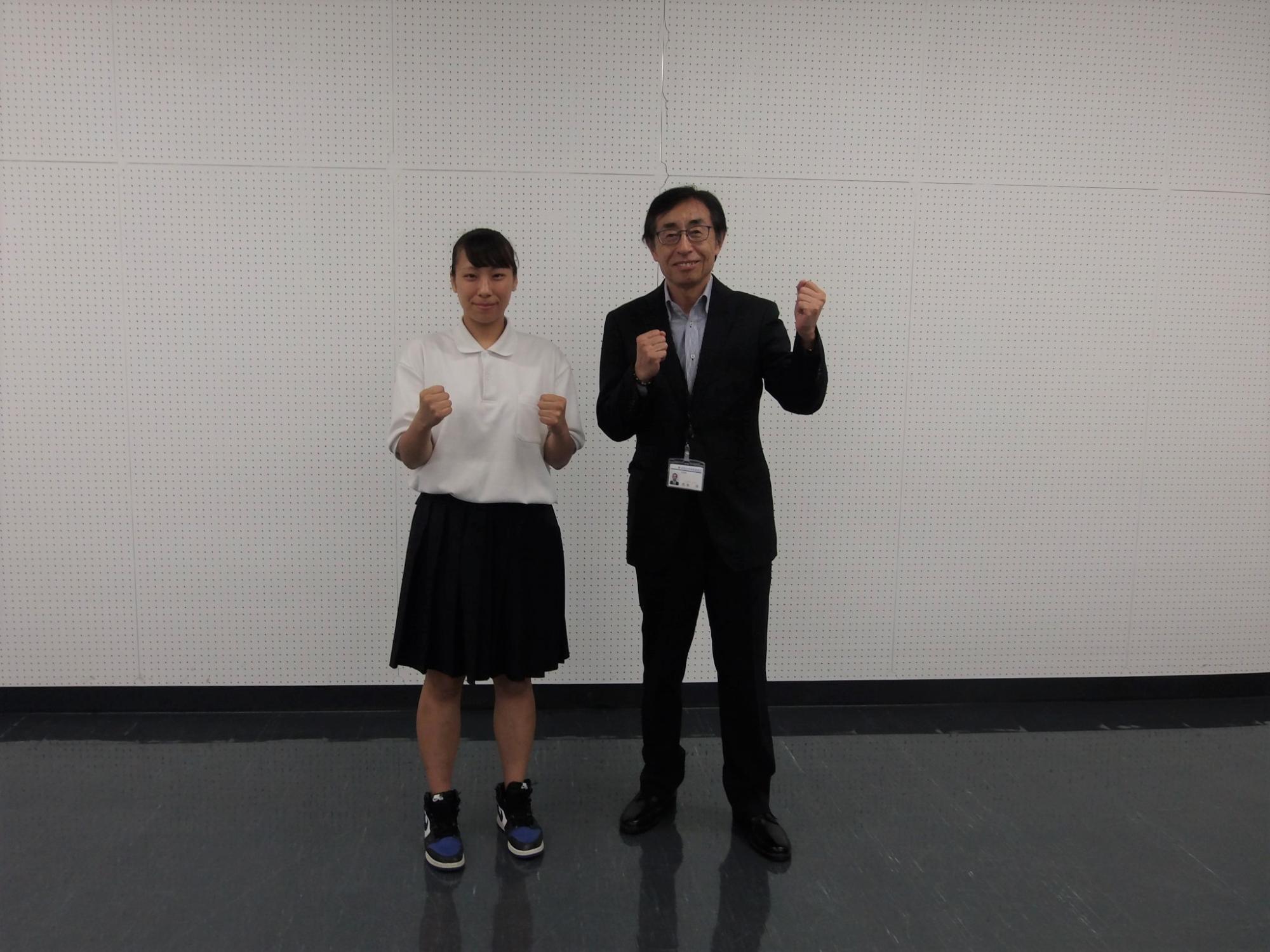 表敬訪問の様子