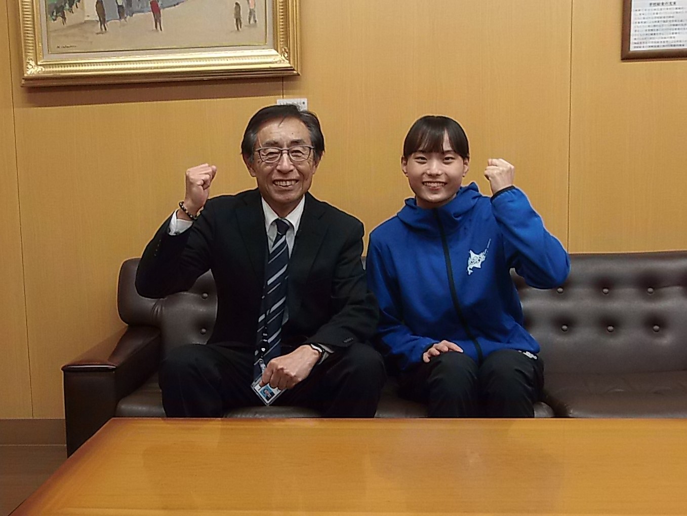 表敬訪問の様子