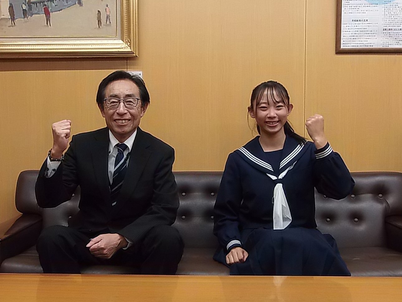 表敬訪問の様子