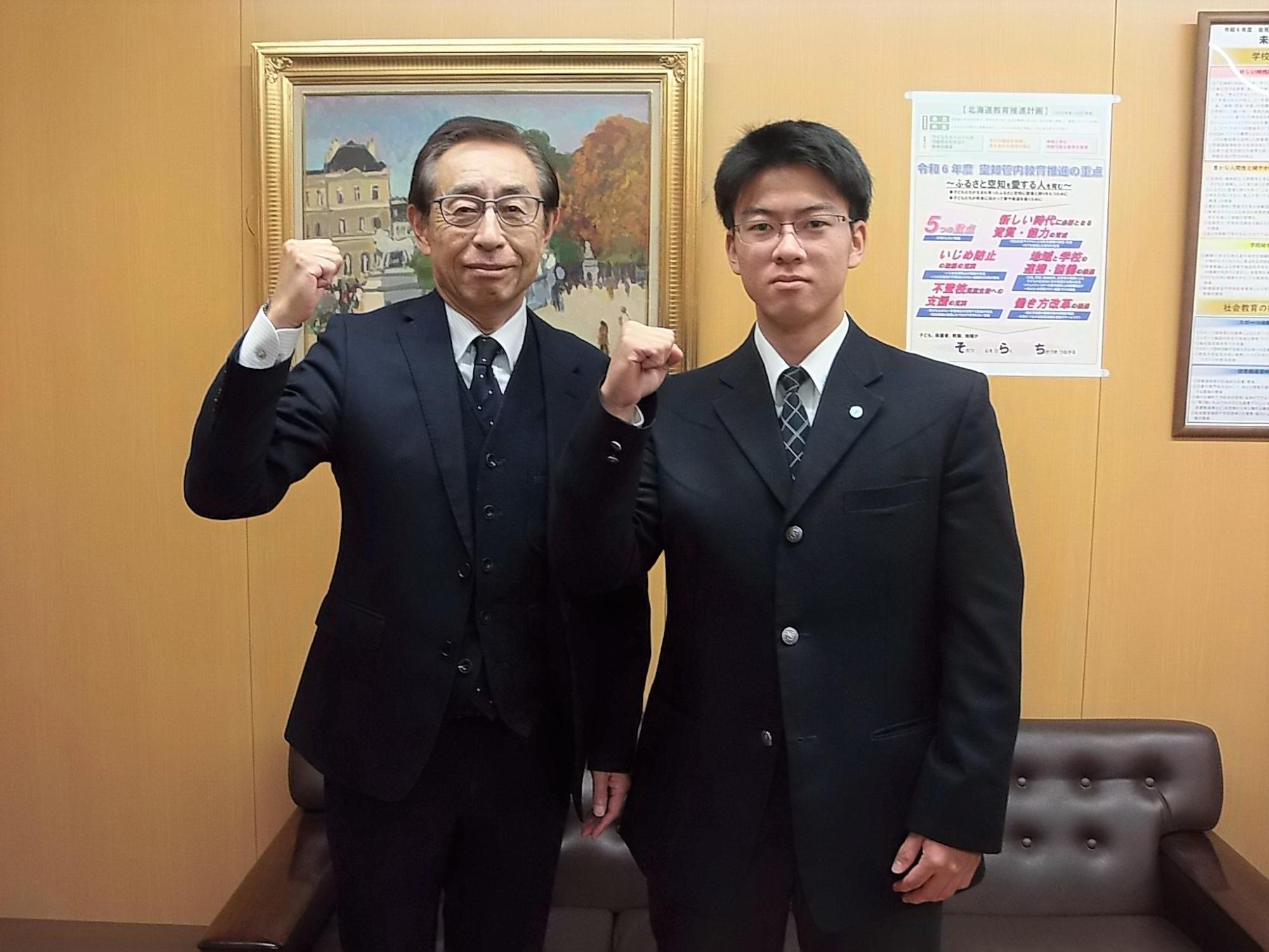 表敬訪問の様子