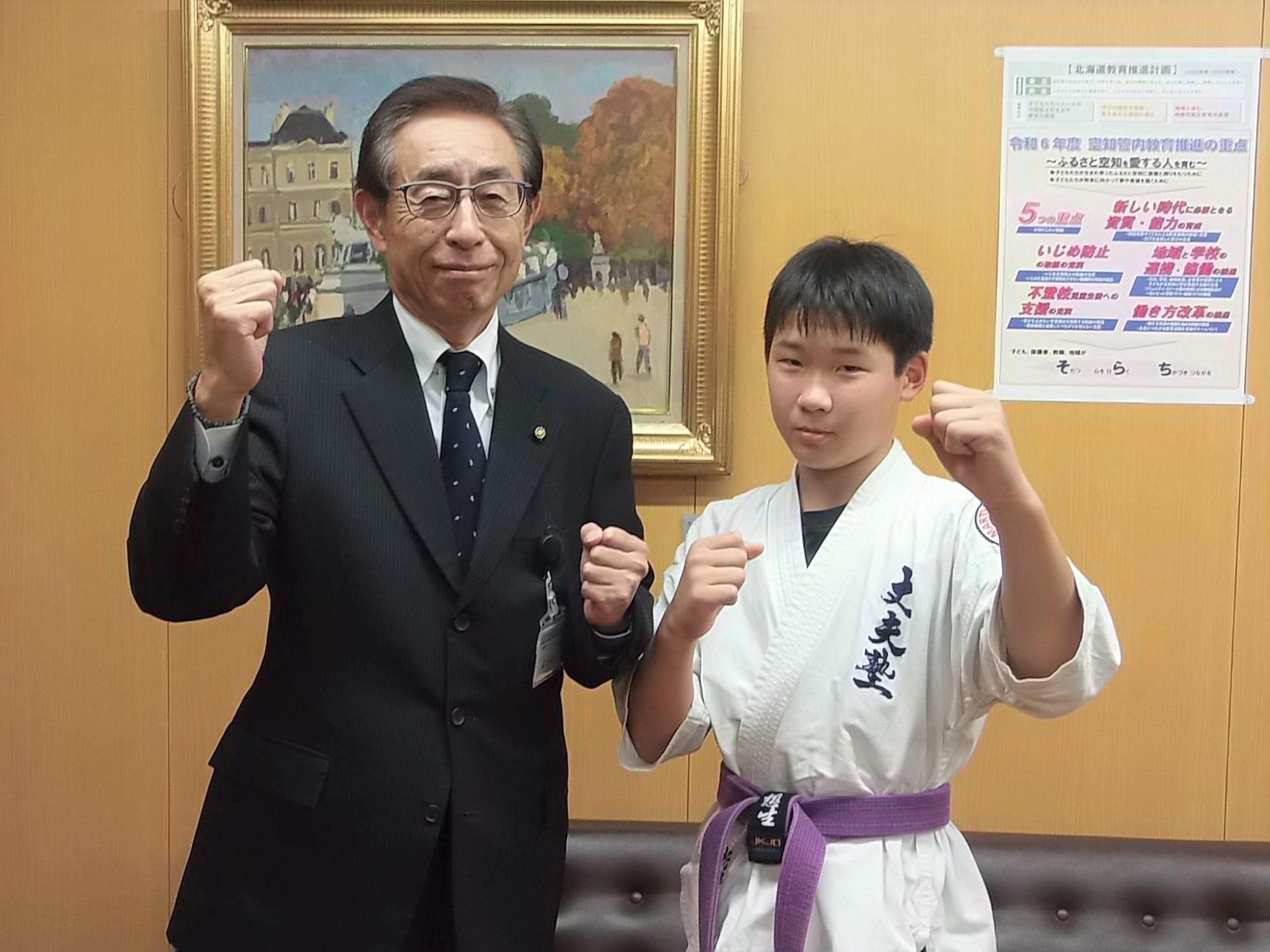 表敬訪問の様子