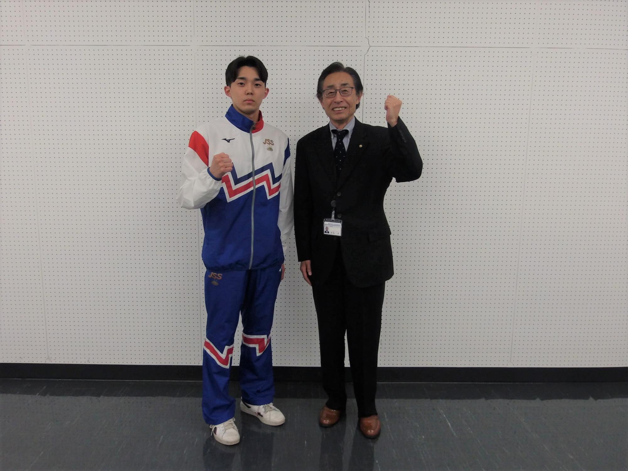 表敬訪問の様子