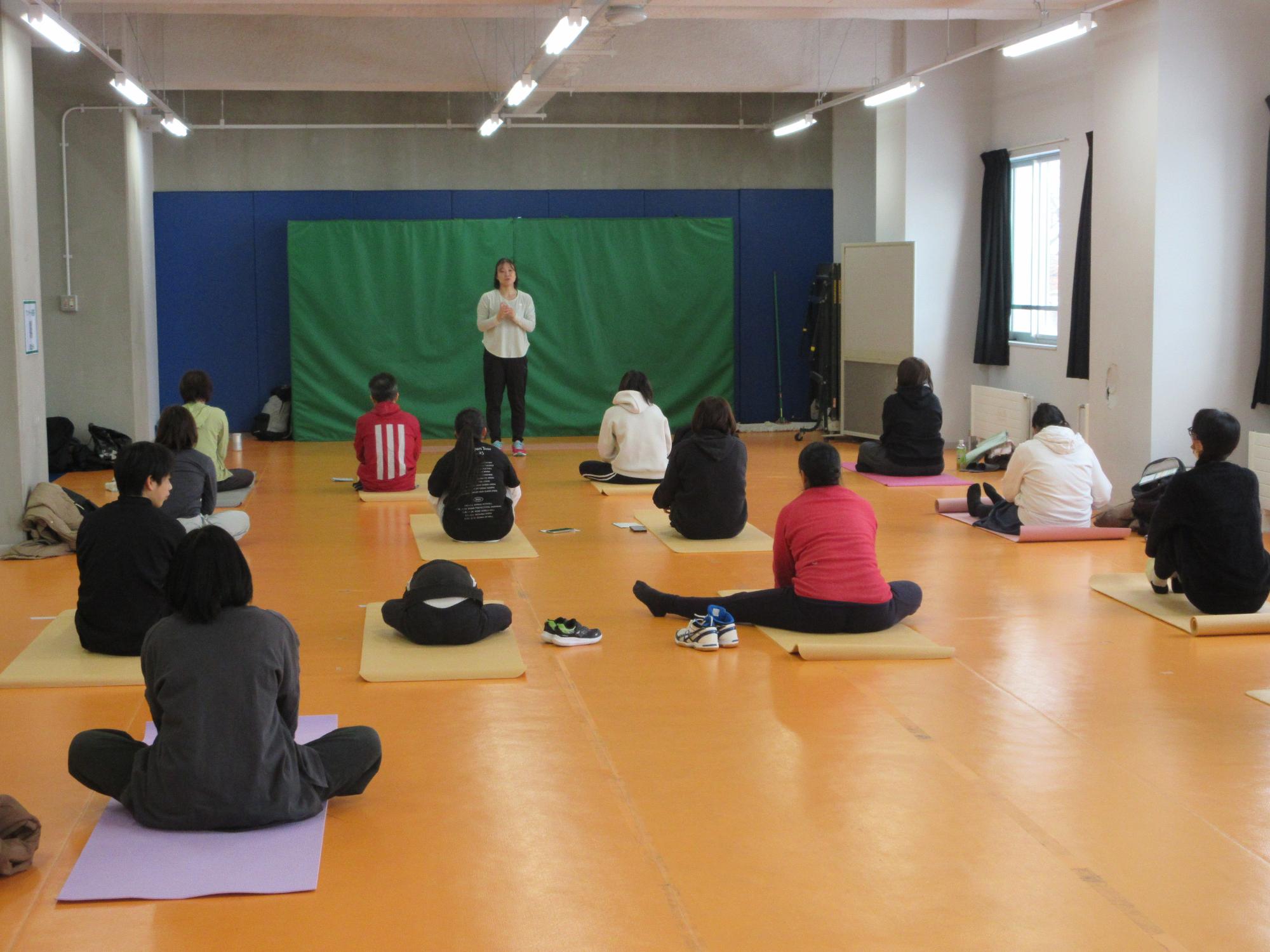 ピラティス教室の様子