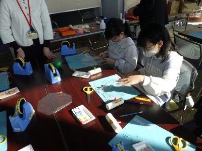 科学館まつりの体験コーナーの様子